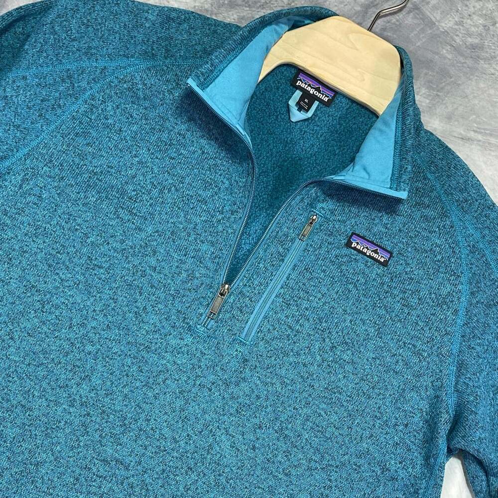 Patagonia Better Sweater 1/4-Zip Pullover Size XL Blue Fleece
